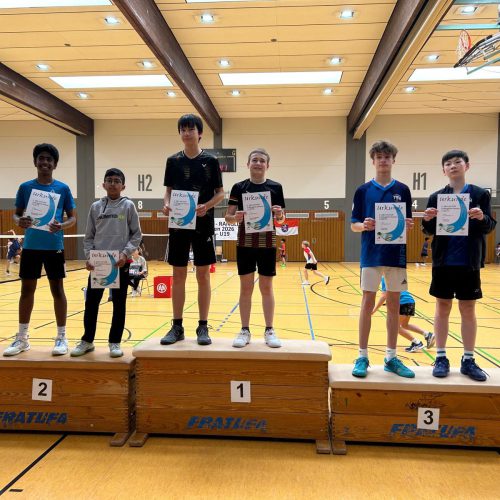 Neev und Narendra die eigentlich U15 sind, haben in U17 den zweiten Platz belegt