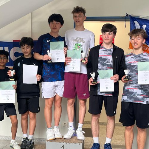 Neev und Linus die eigentlich U15 sind, haben in U17 den zweiten Platz belegt